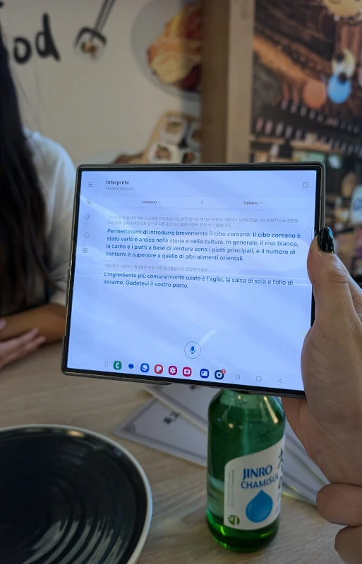 smartphone pieghevole samsung galaxy z fold6 traduttore